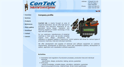 Desktop Screenshot of contek.cz